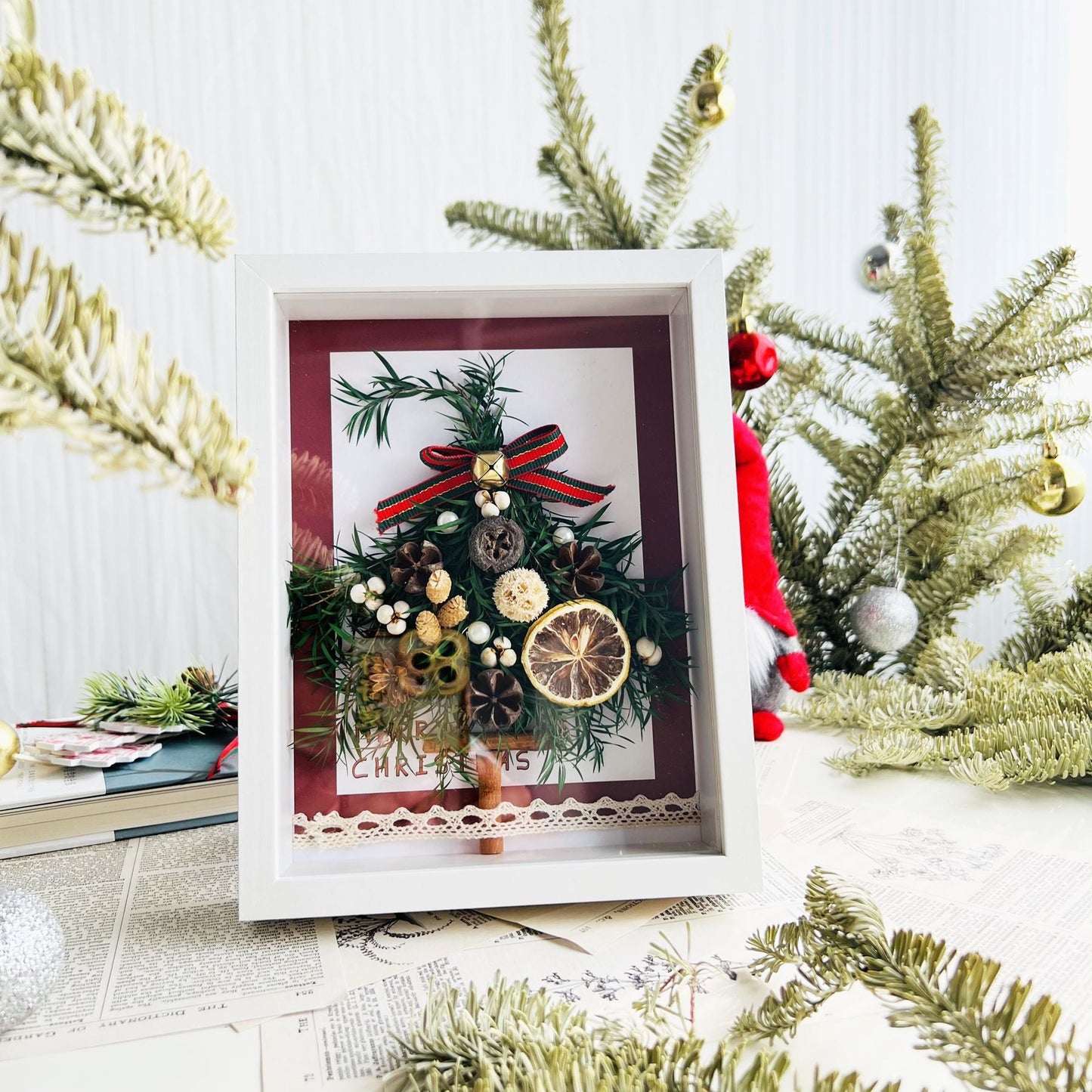 Unleash your creativity this holiday season with our Christmas Tree DIY Photo Frame Material Kit! Perfectly sized at 7 inches, this kit includes everything you need to craft a delightful, personalized photo frame that captures your favorite festive memories. Join family and friends for a fun and memorable DIY project, and make this Christmas truly special with a unique decoration that showcases your cherished moments!