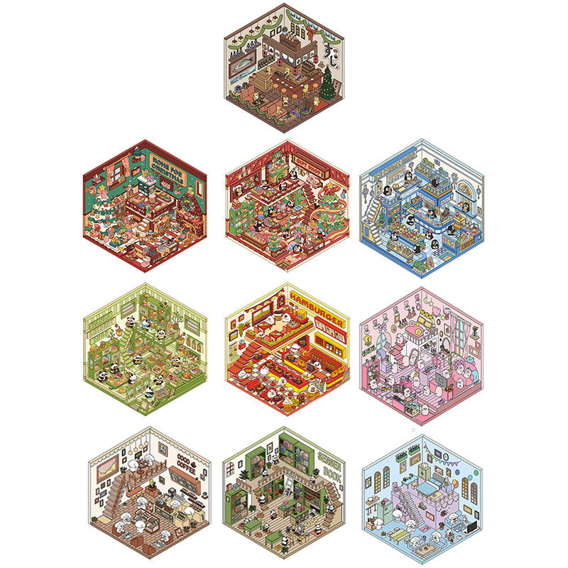 Celebrate the season with our interactive Christmas card! Enjoy designing your own festive scene using our charming 3D stickers. Ideal for sending love to family and friends! Special offer: get 4 sets for just $9.99 or go big with 10 sets at $19.99, all shipped free!