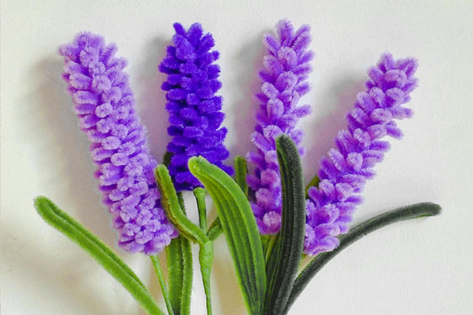 Easy DIY Pipe Cleaner Flower Craft : Lavender Tutorial