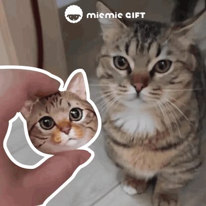 Pet Lover's Delight: Custom Made Mini Plaster Figurines of Dogs and Cats cute Custom pet refrigerator magnets, car diffuser pet heads lifelike pet sculptures