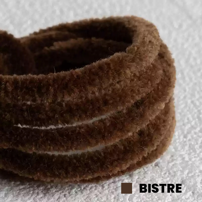 Bistre Pipe Cleaner by miemie gift: High-quality, hand-crafted bistre pipe cleaner, perfect for creating rustic-themed dolls with a rich, earthy tone. Ideal for making a detailed forest creature or a cozy woodland character, showcasing the high density and warm color.