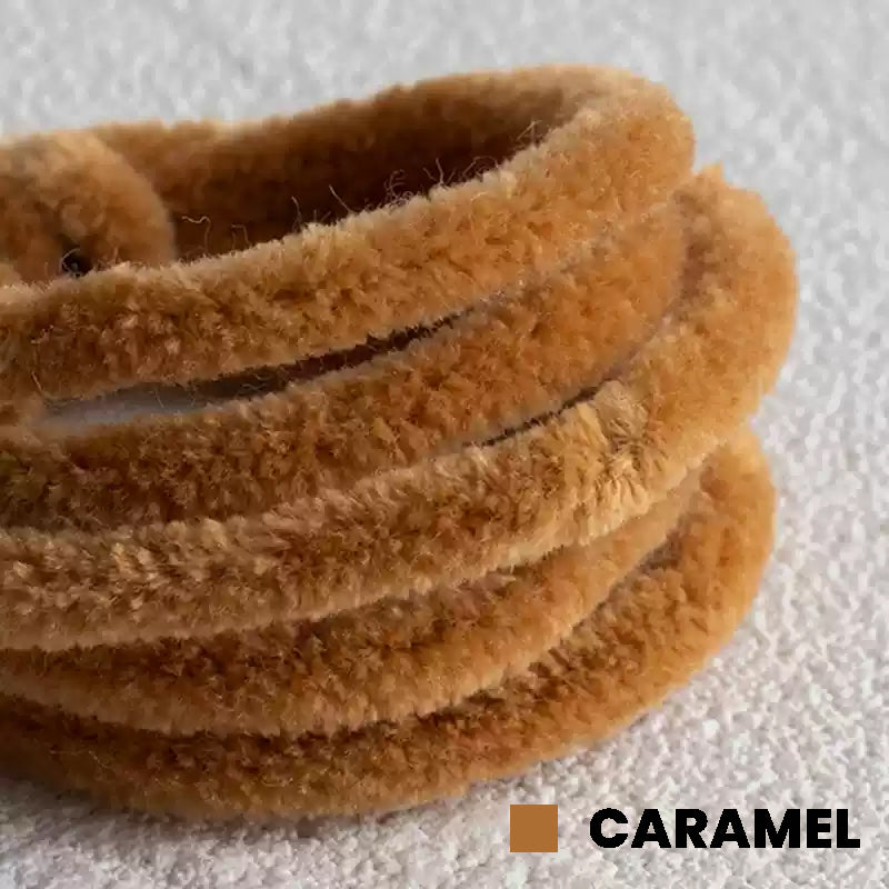 Caramel Pipe Cleaner by miemie gift: Hand-made caramel pipe cleaner, great for making warm caramel dolls. Suitable for crafting a cozy teddy bear or a sweet caramel character, showcasing the high quality and inviting color.