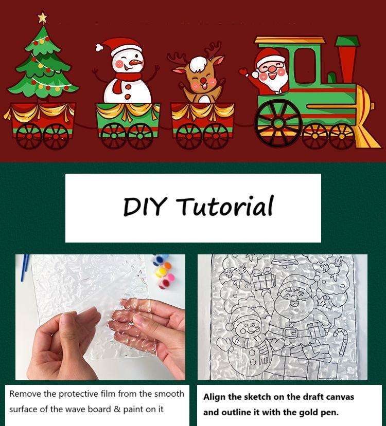 Become creative this holiday season with our Christmas DIY Acrylic Glass Painting with Light Board kit! Perfect for all ages, this vibrant painting set allows you to design stunning glass art illuminated by a built-in LED light board, transforming your creations into festive masterpieces. Get ready to bring joy and sparkle to your home decor with personalized holiday designs that will brighten any celebration!