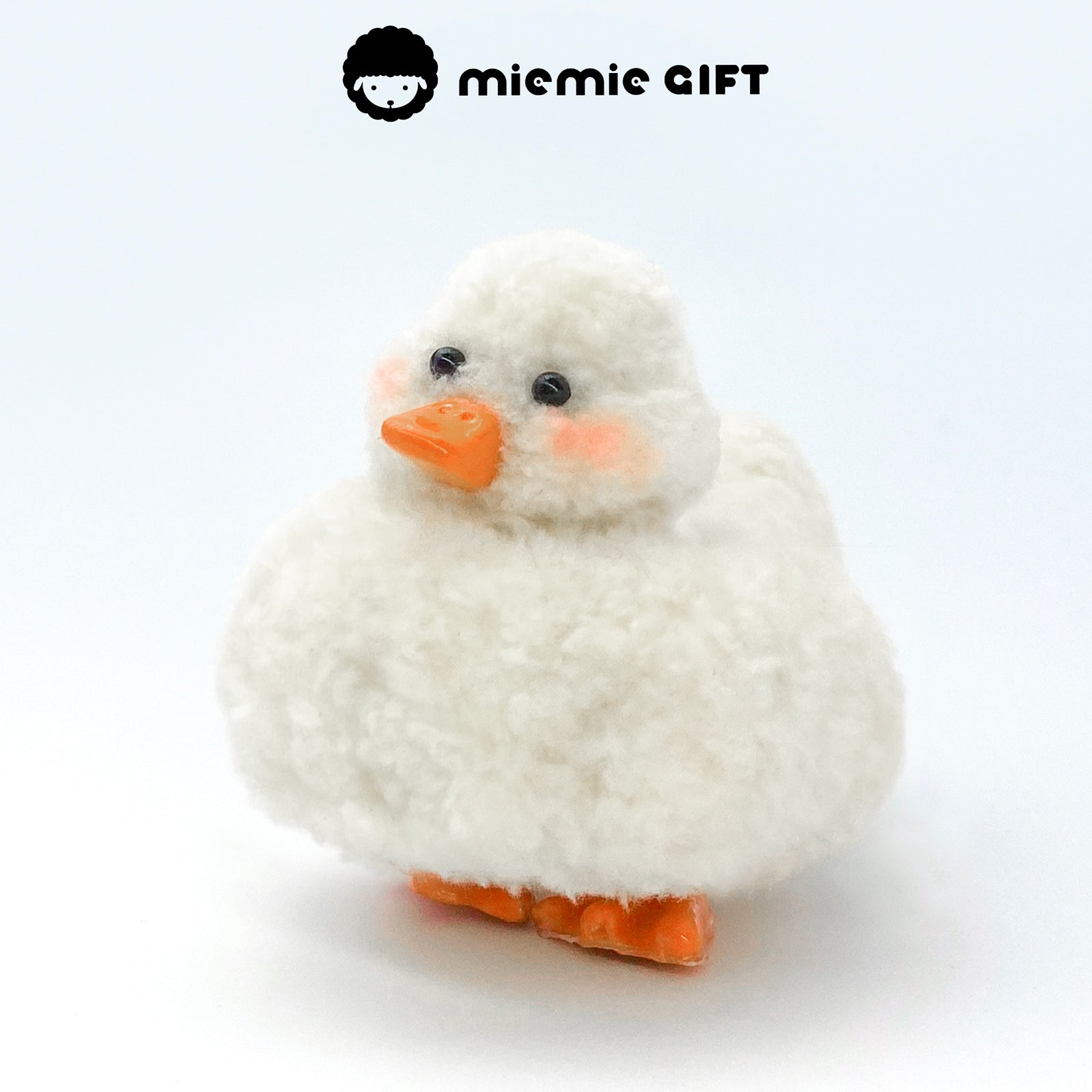 Cute White Duck Toy Made from Coral Fleece: This white duck toy is made from high-quality coral fleece twist bars. Its dense material and delicate craftsmanship make it an adorable gift for children.