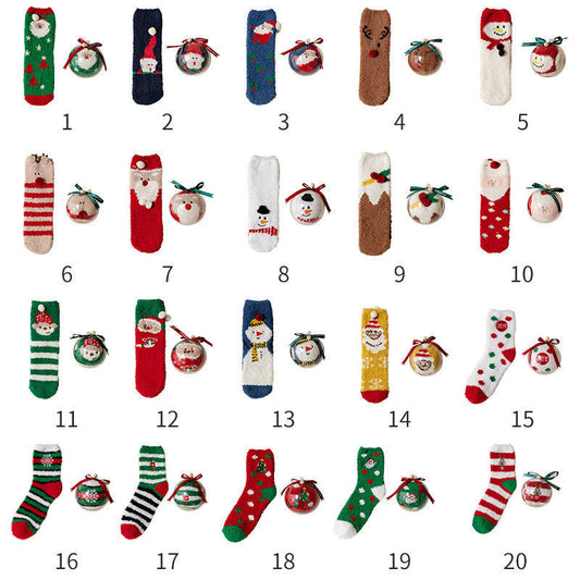 Cozy Christmas Socks in Ornament Ball – Perfect Holiday Gift