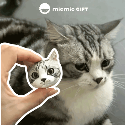 Furry Friend Forever: Mini Plaster Figurines as Endearing Pet Memorials Custom pet refrigerator magnets, car diffuser pet heads lifelike pet sculptures