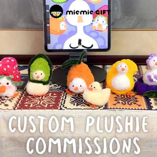 Personalized pipe cleaner animal plush toy crafted by Miemie Gift fruity call duck