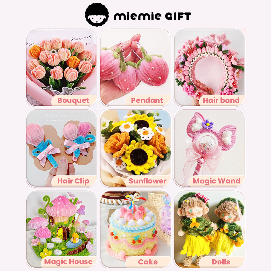 Pipe cleaner animal crafts Creative jewelry made from pipe cleaners multple diy project