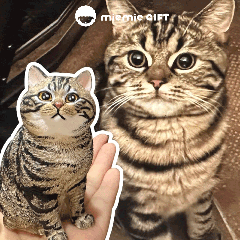 Custom Pet Figurines: Handcrafted Mini Plaster Statues of Your Beloved Pets Custom pet refrigerator magnets, car diffuser pet heads, lifelike pet sculptures