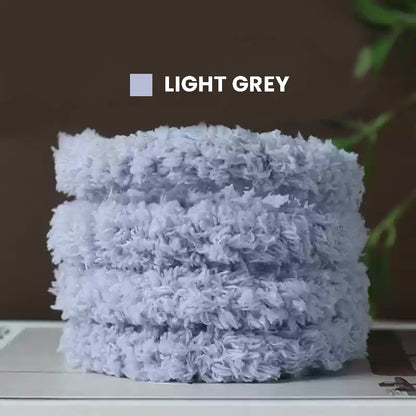 Flexible high-density light gray coral fleece pipe cleaners for realistic animal toys
