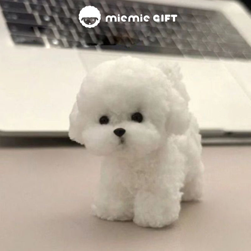 High-density plush pipe cleaners with flexible wire core handmade animal puppy dog