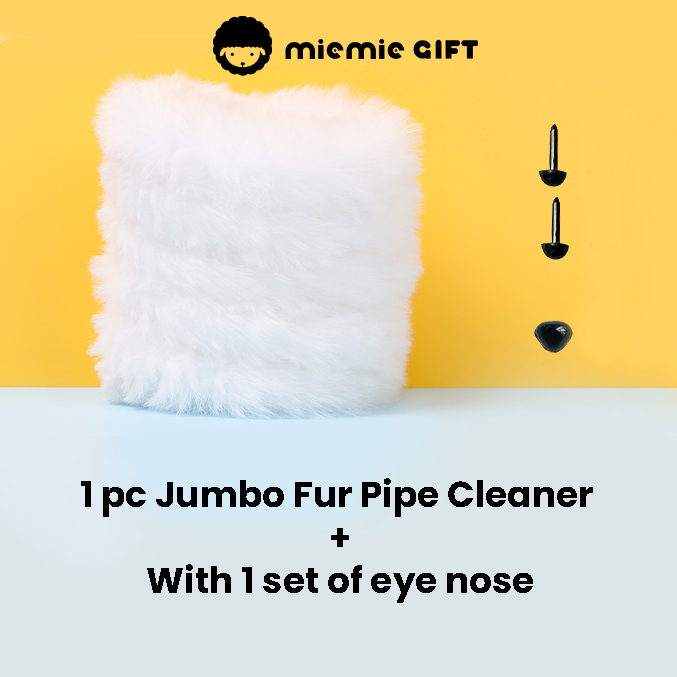 MieMie Gift Non-shedding High-density Jumbo Fur Pipe Cleaners
