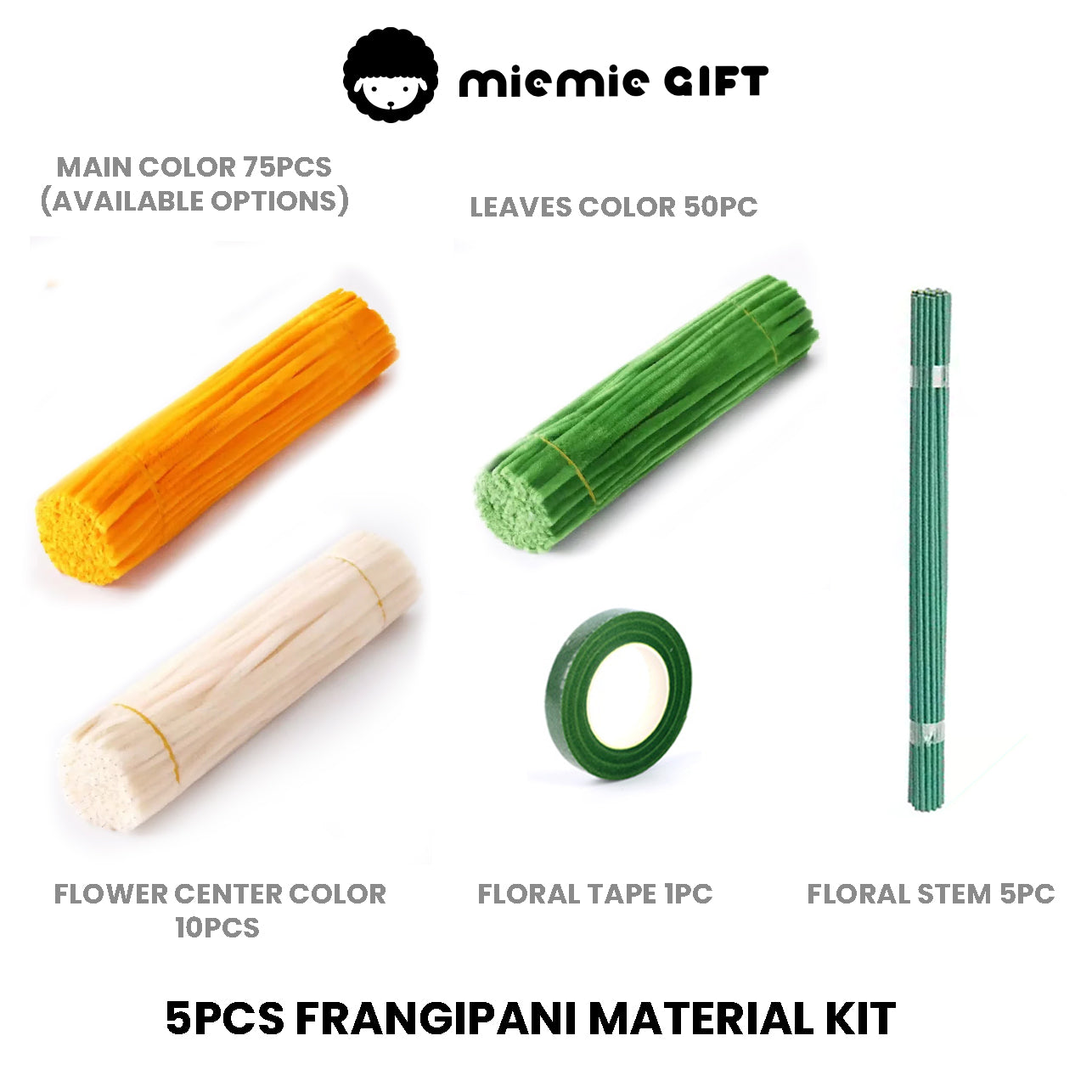 Kit de manualidades para hacer ramo de flores con limpiapipas