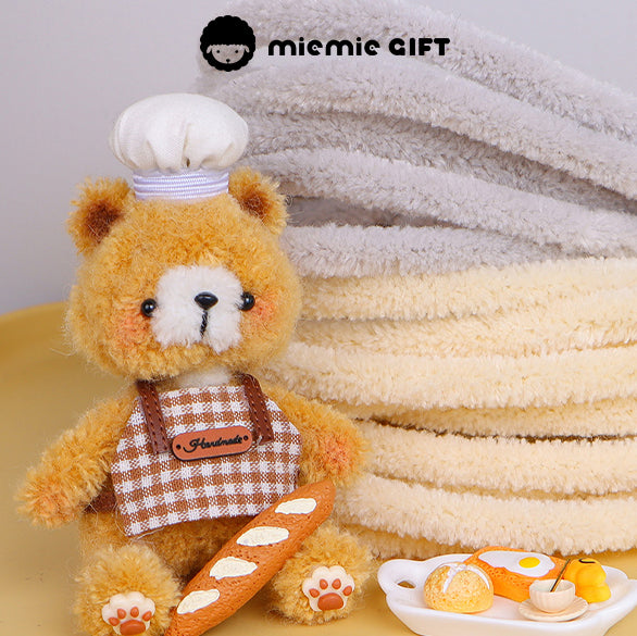 Non-shedding wool pipe cleaners for beginners perfect for toy bear making