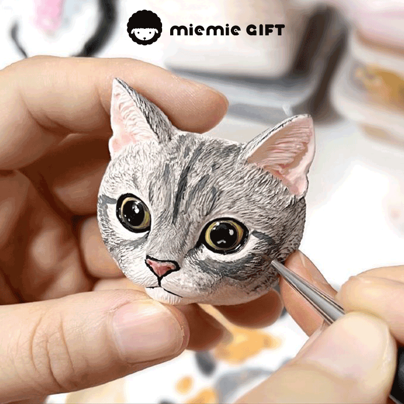 Lifelike Pet Figurines: Preserve Your Pet's Memory with These Cute Plaster keepsakes handmade handpaint