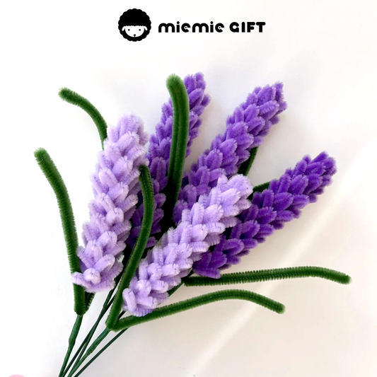 Plush Lavender Bouquet in Purple and Pink by MieMie Gift
