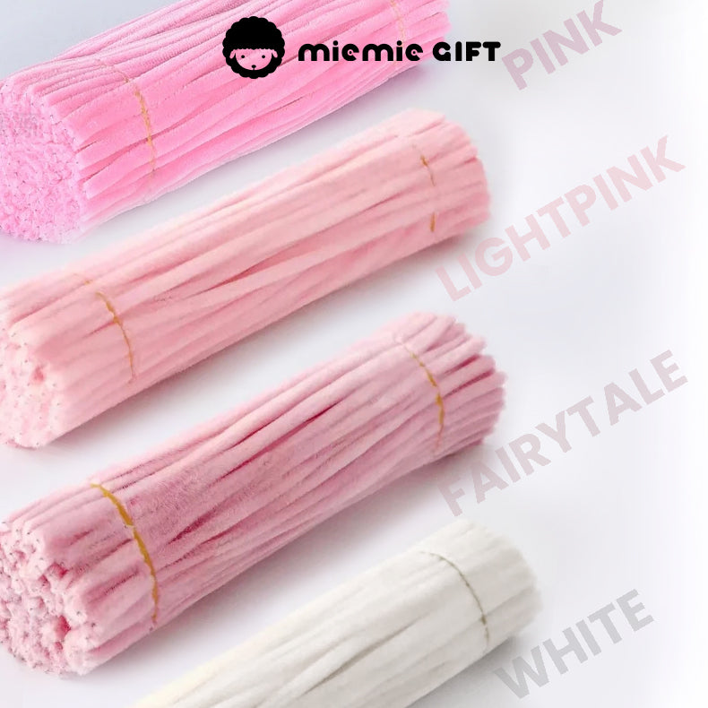 Miemie Gift blush pink craft stems – soft and elegant for wedding decor and handmade gifts 400pcs floral flower
