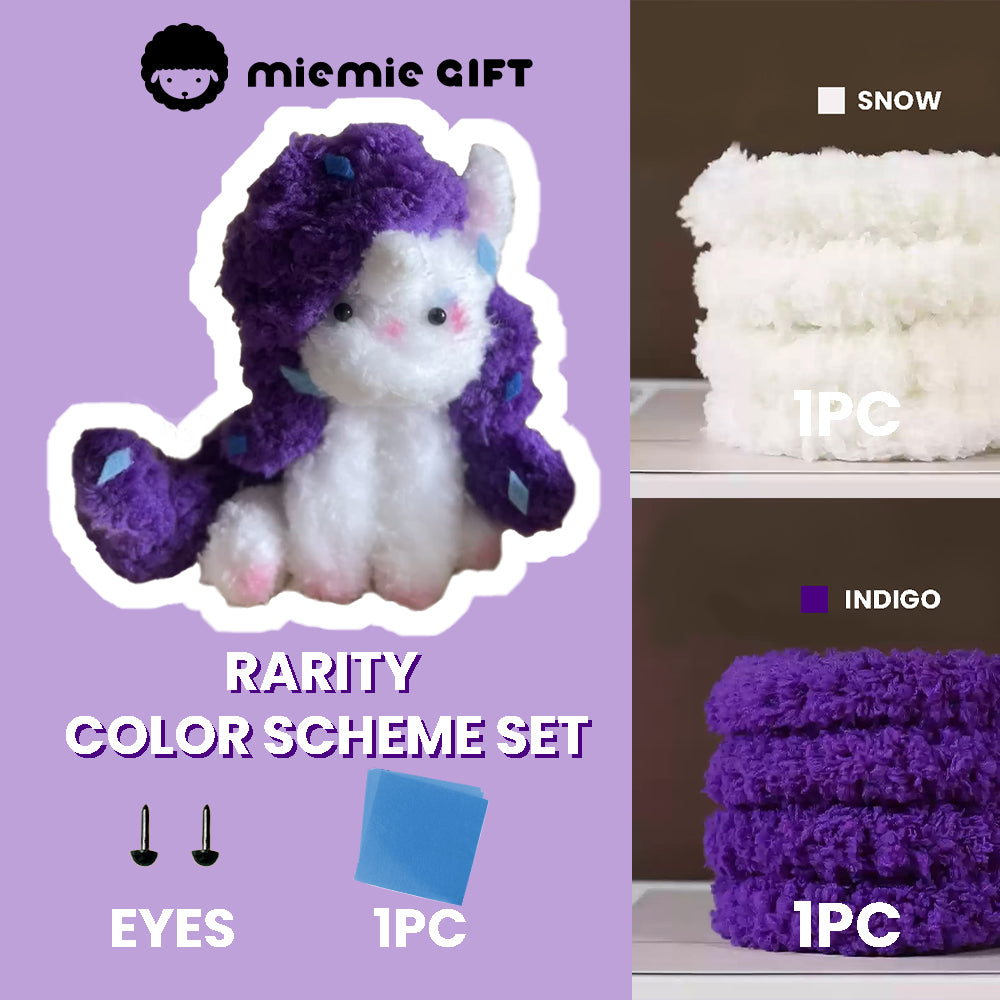 Soft and elegant white pipe cleaners for making a Rarity plush pony toy