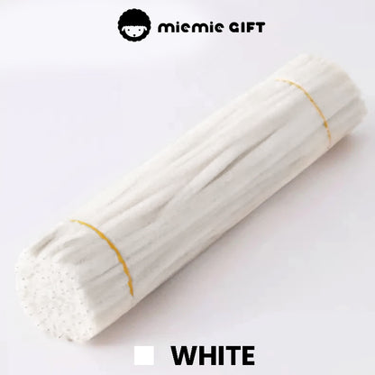 Miemie Gift assorted white pipe cleaner pack – fun and easy to use