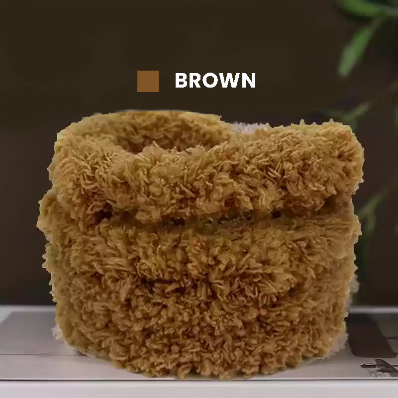 Soft and flexible brown plush pipe cleaners for making lamb plushies

