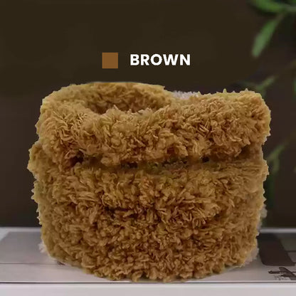 Soft and flexible brown plush pipe cleaners for making lamb plushies
