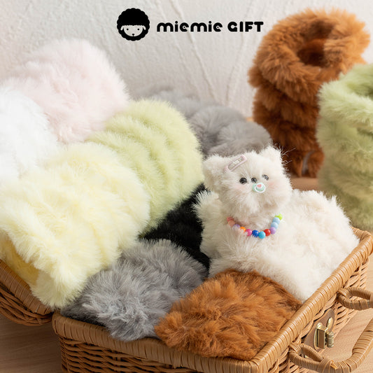 Soft and fluffy jumbo fur material pipe cleaners for handmade plush fluffy animals friends puppy rabbit kitten 