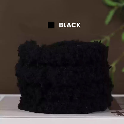 Miemie Gift black coral fleece pipe cleaners for crafting animal plushies