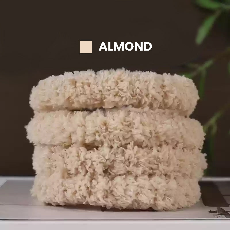 Miemie Gift almond coral fleece pipe cleaners for crafting panda plush toys