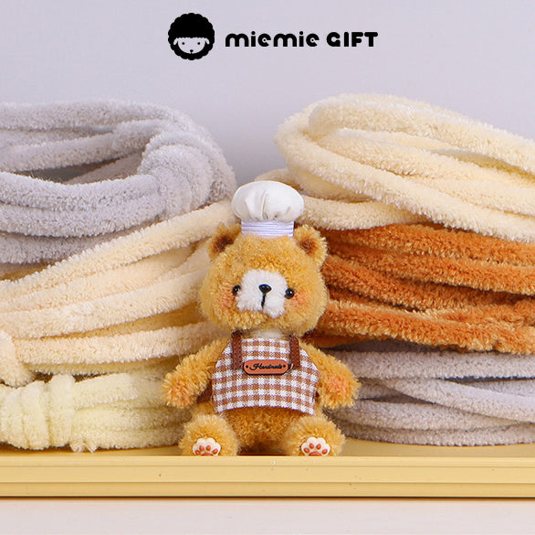 Soft wool pipe cleaners for handmade plush toys bears