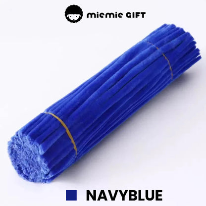 Navy Blue Pipe Cleaner for DIY Bouquets: High-quality navy blue pipe cleaners, great for making detailed flower petals and sturdy leaves
