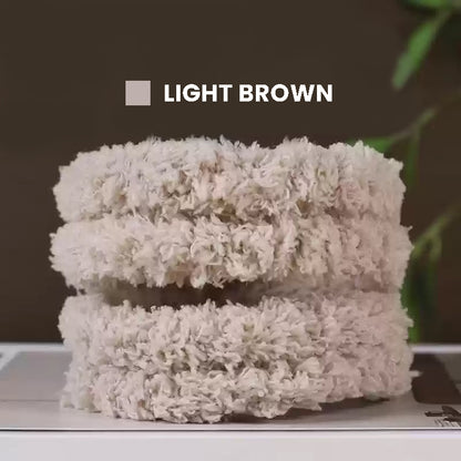 Premium fluffy light brown pipe cleaners, perfect for crafting handmade plush pets