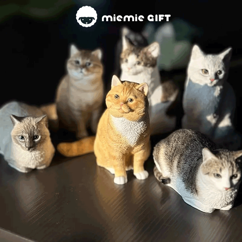 Pet Stickers with a Heart: Mini Plaster Figurines of Your Pets to Brighten Your Day fullbody customized