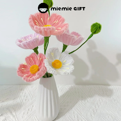 MieMie Gift's Assorted Pipe-Cleaner Poppy Handmade Craft