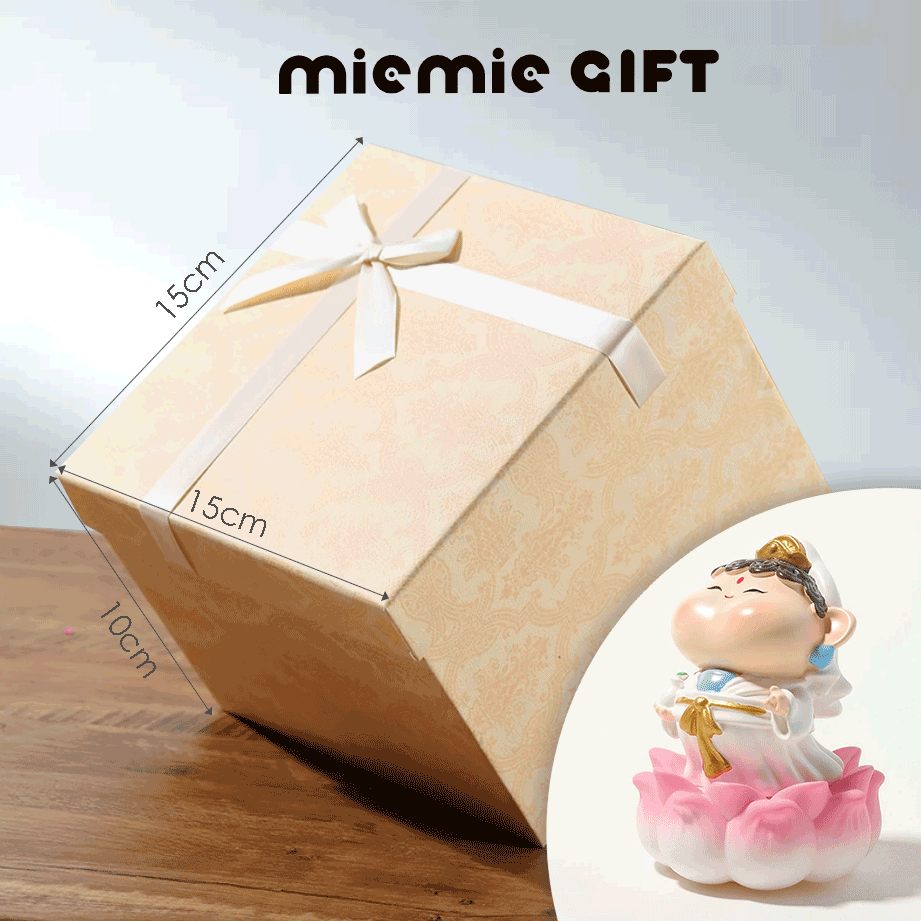Blessed Guanyin Sculpture: A Compassion Guardian for Buddhist Home Decor in gift box