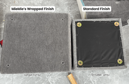 Ramp Finish | Wrapped Underside & Hidden Hardware