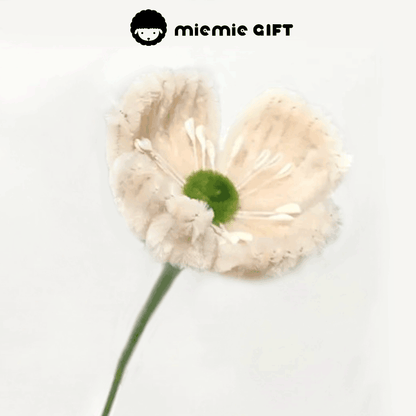 white Twisted Pipe-Cleaner Stem Flower by MieMie Gift
