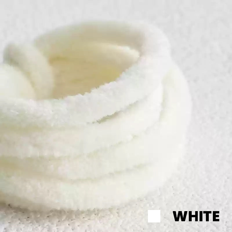 White Pipe Cleaner by miemie gift: High-quality white pipe cleaner, perfect for creating pure and pristine dolls. Ideal for making a graceful swan or a delicate snowflake character, emphasizing the hand-made craftsmanship and clean color.

