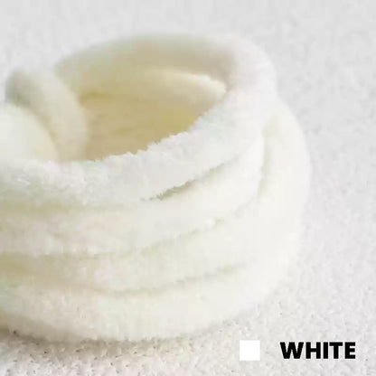 White Pipe Cleaner by miemie gift: High-quality white pipe cleaner, perfect for creating pure and pristine dolls. Ideal for making a graceful swan or a delicate snowflake character, emphasizing the hand-made craftsmanship and clean color.
