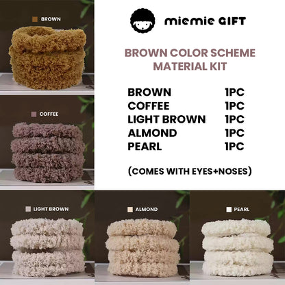 meimie gift color scheme material kit premium tan pipe cleaners for making handmade stuffed animals bear teddy squirrel