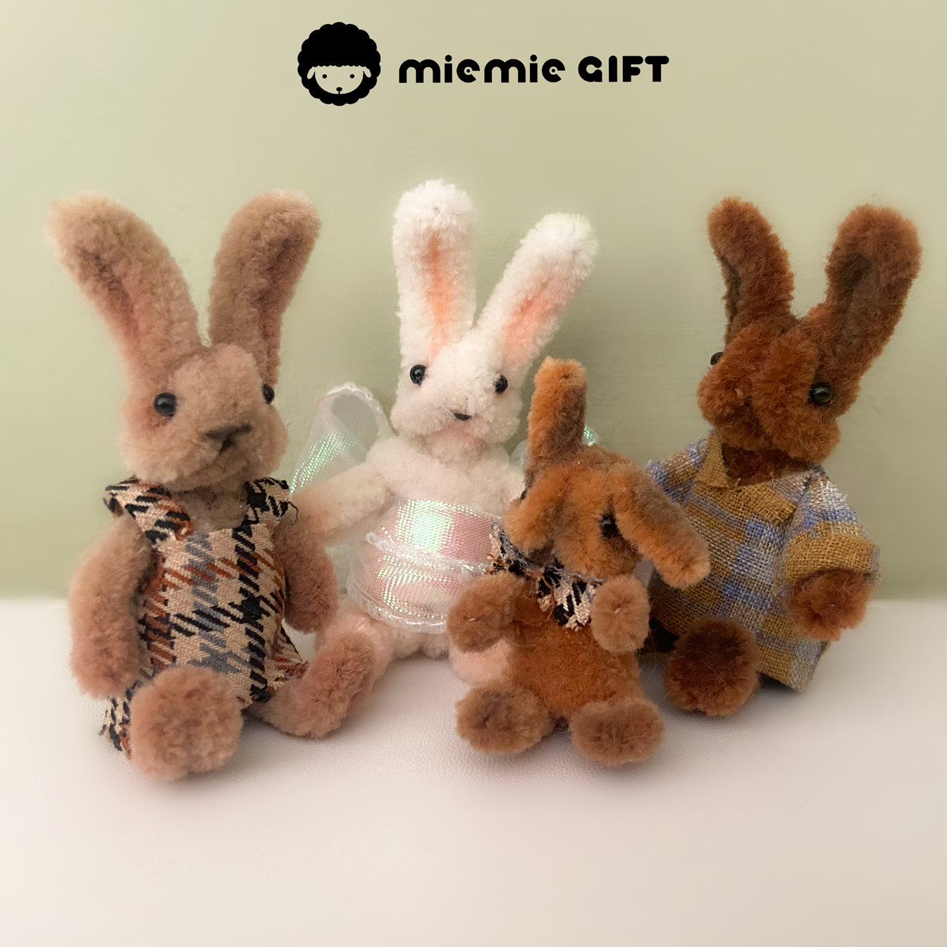 Pipe Cleaner | Easter Bunny Material Kit or Finished Doll