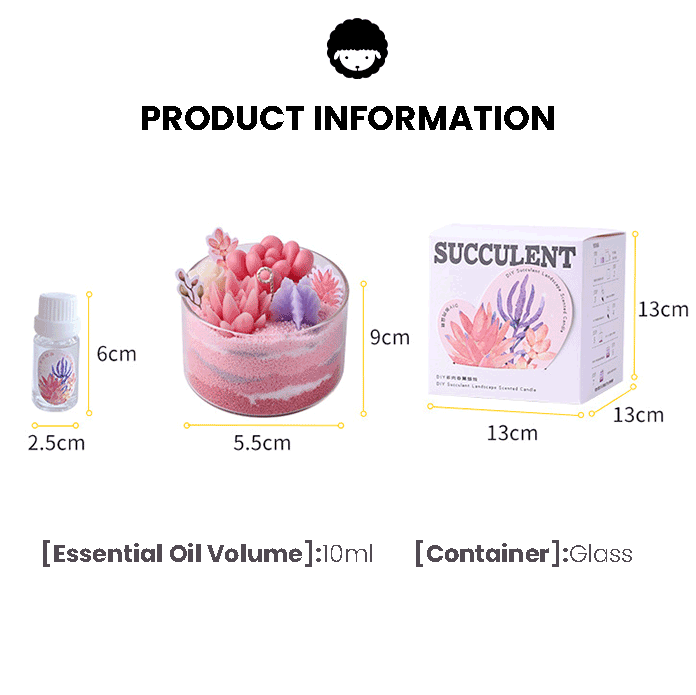 miemie gift Feminine floral sand candle with pink and purple wax decorations vibrant wax candle DIY, step-by-step candle crafting tutorial product information